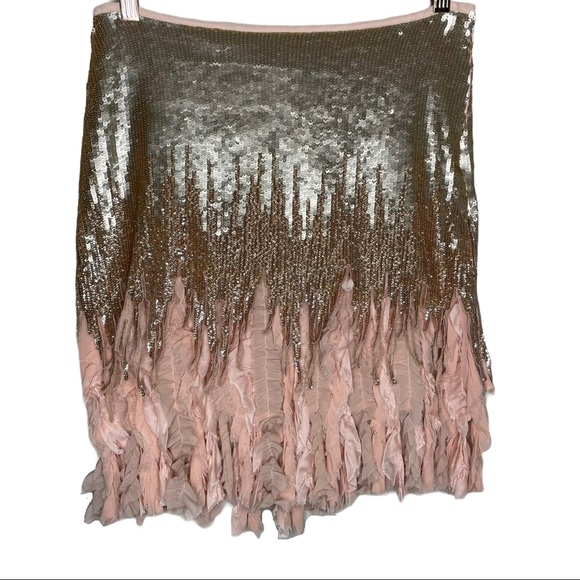 Zara Contrasting Sequin Mini Skirt Limited Edition - Picture 2 of 14